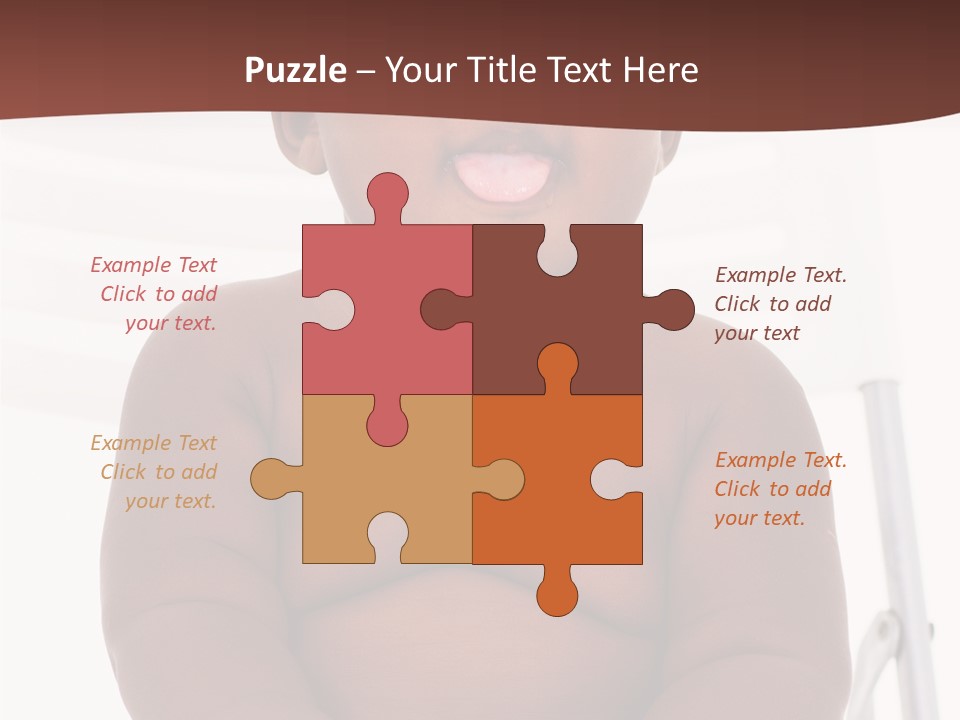 Afro American Beautiful Kid PowerPoint Template