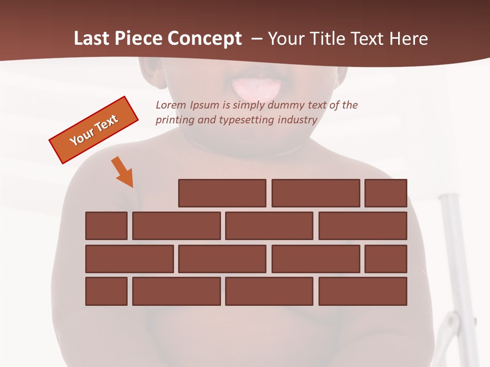 Afro American Beautiful Kid PowerPoint Template