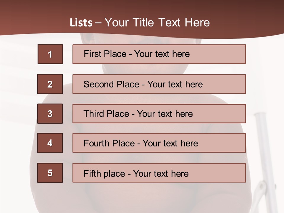 Afro American Beautiful Kid PowerPoint Template