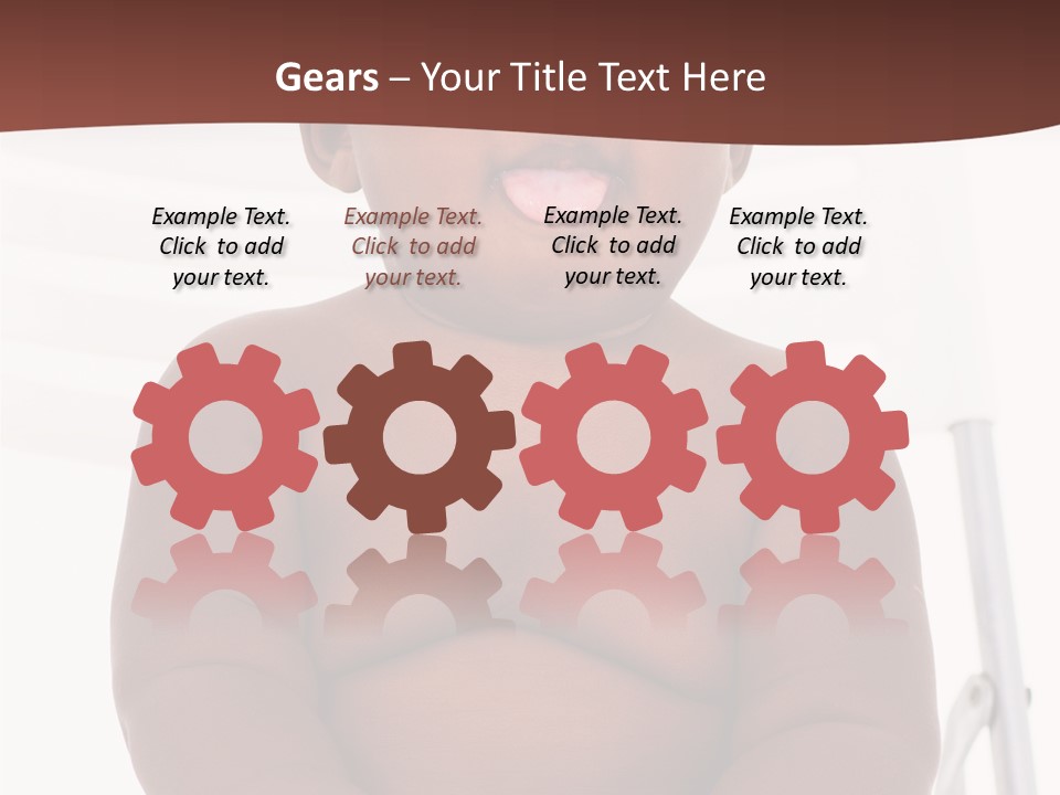 Afro American Beautiful Kid PowerPoint Template