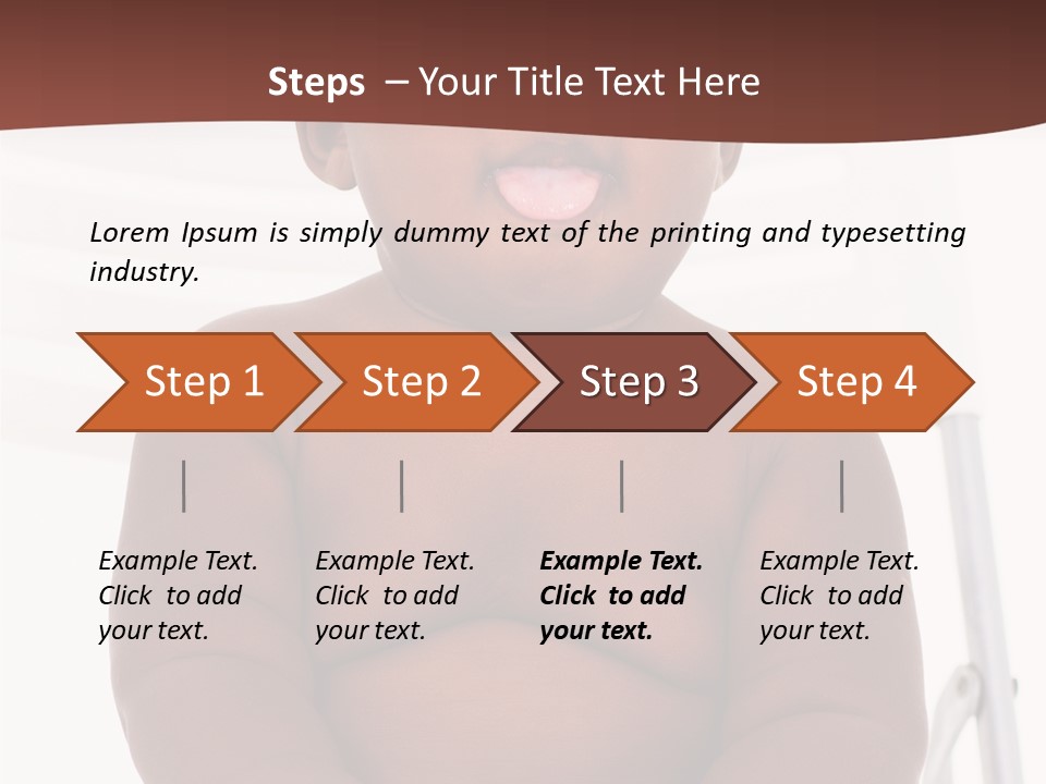 Afro American Beautiful Kid PowerPoint Template