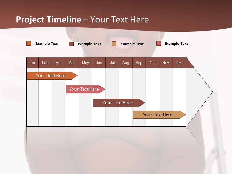 Afro American Beautiful Kid PowerPoint Template