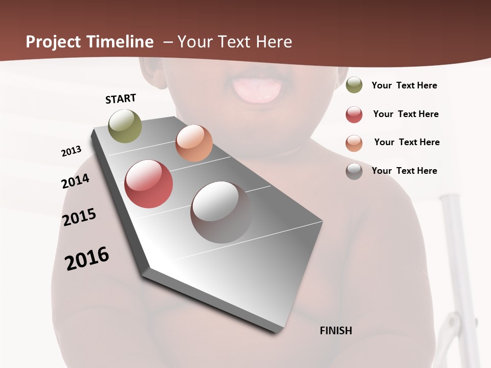 Afro American Beautiful Kid PowerPoint Template