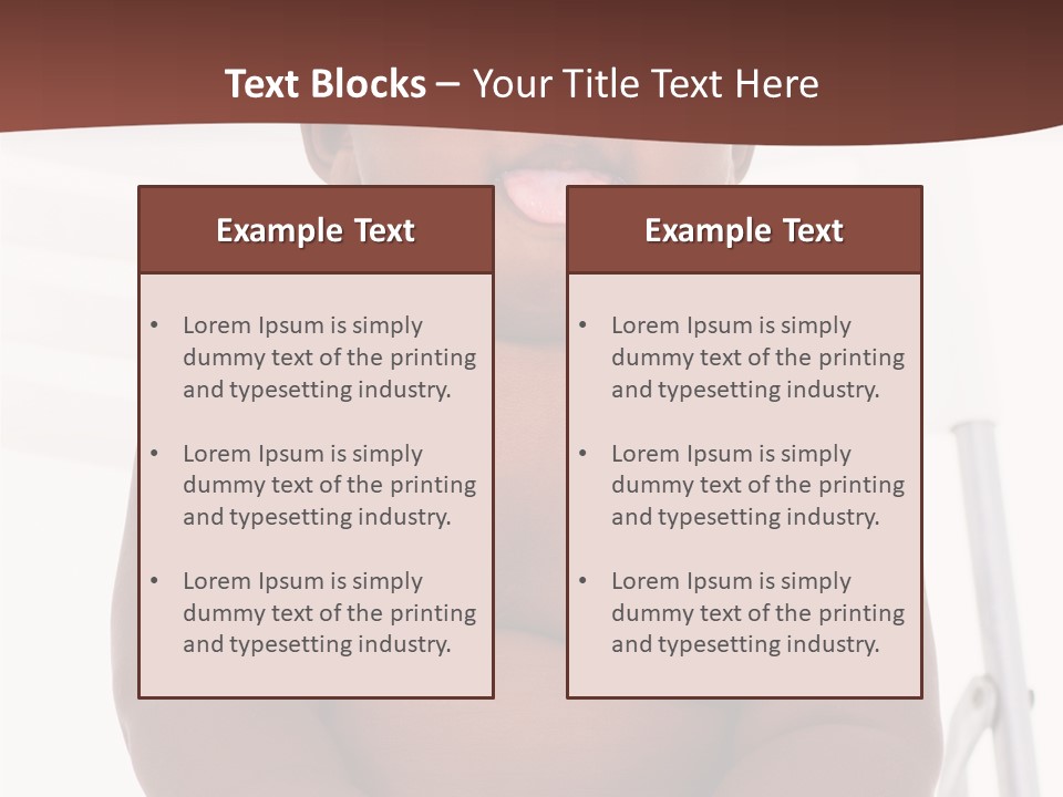 Afro American Beautiful Kid PowerPoint Template
