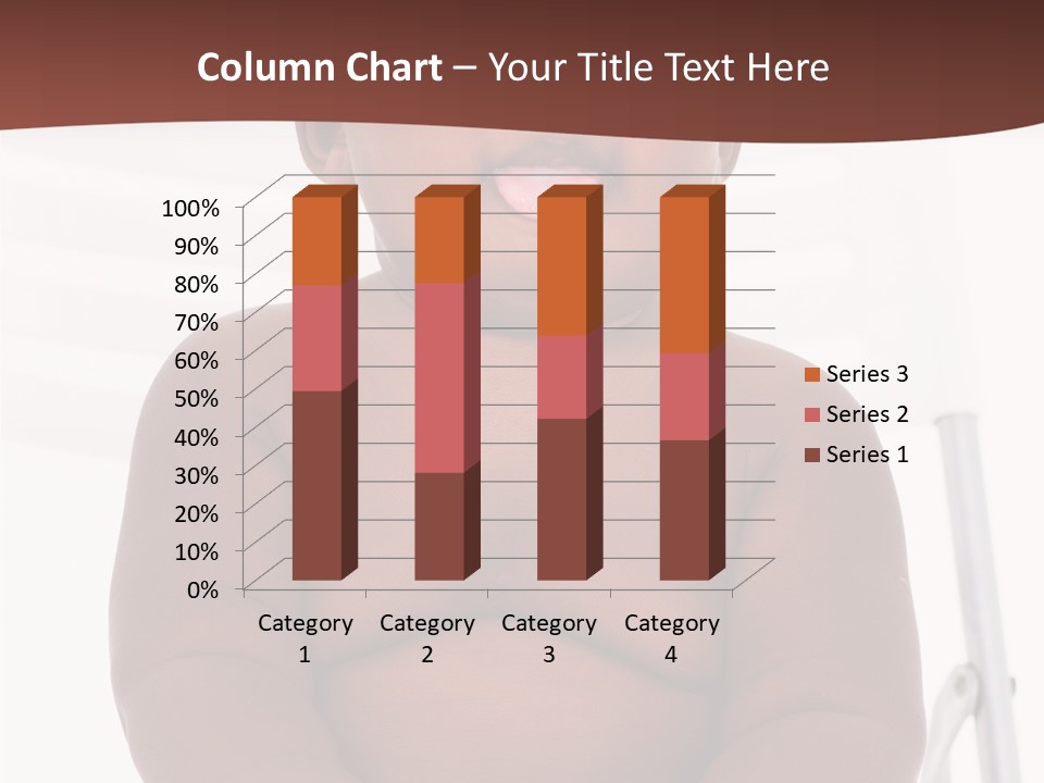 Afro American Beautiful Kid PowerPoint Template