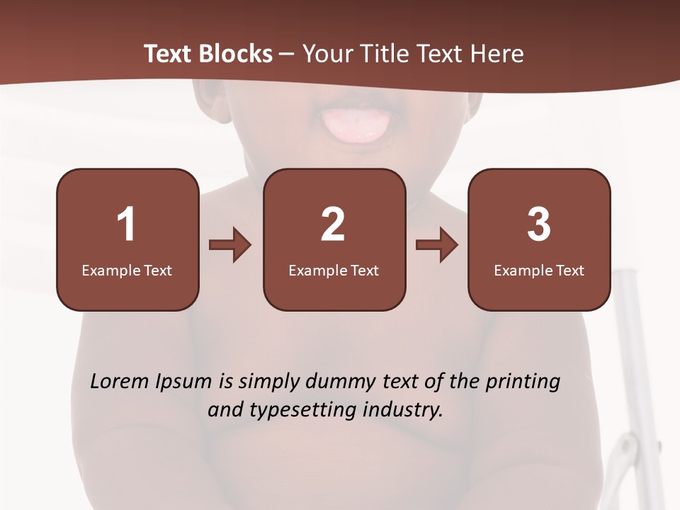 Afro American Beautiful Kid PowerPoint Template