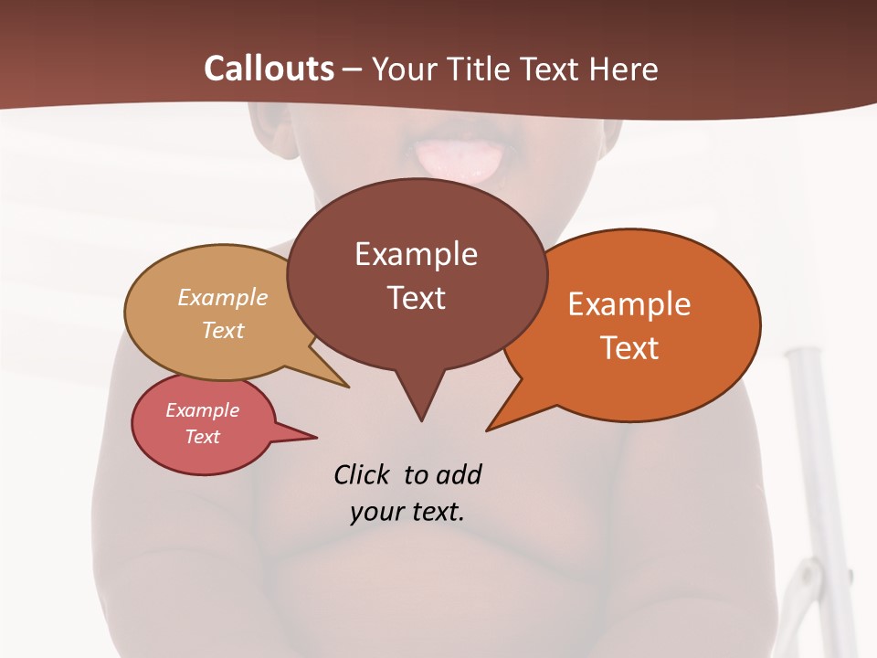 Afro American Beautiful Kid PowerPoint Template