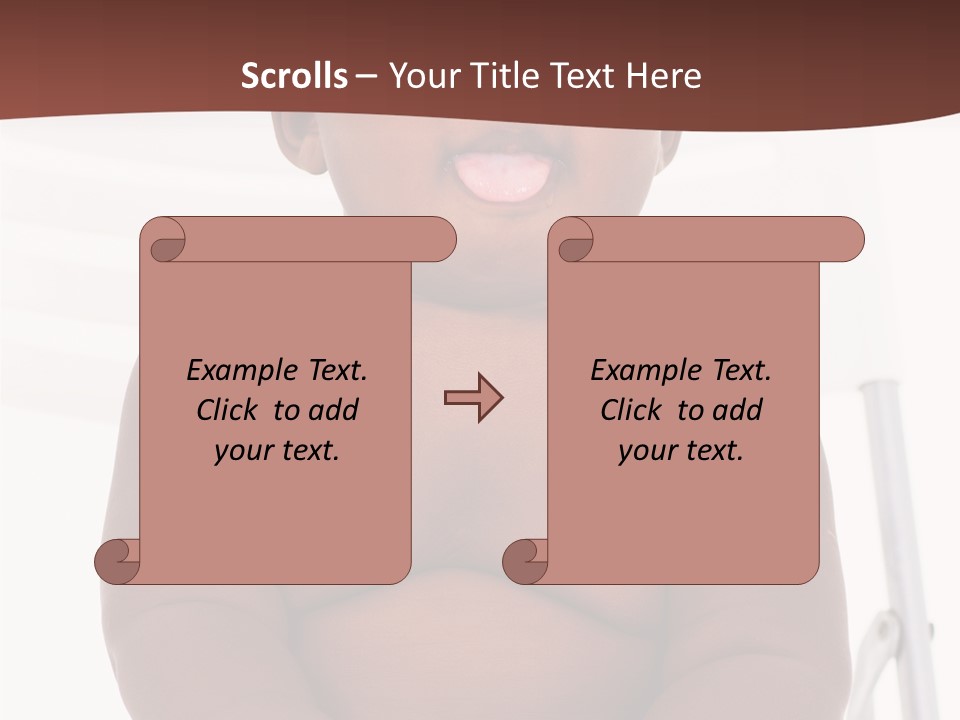 Afro American Beautiful Kid PowerPoint Template