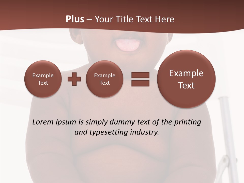 Afro American Beautiful Kid PowerPoint Template