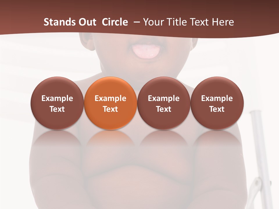 Afro American Beautiful Kid PowerPoint Template