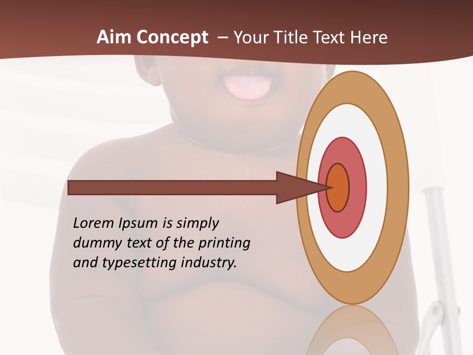 Afro American Beautiful Kid PowerPoint Template