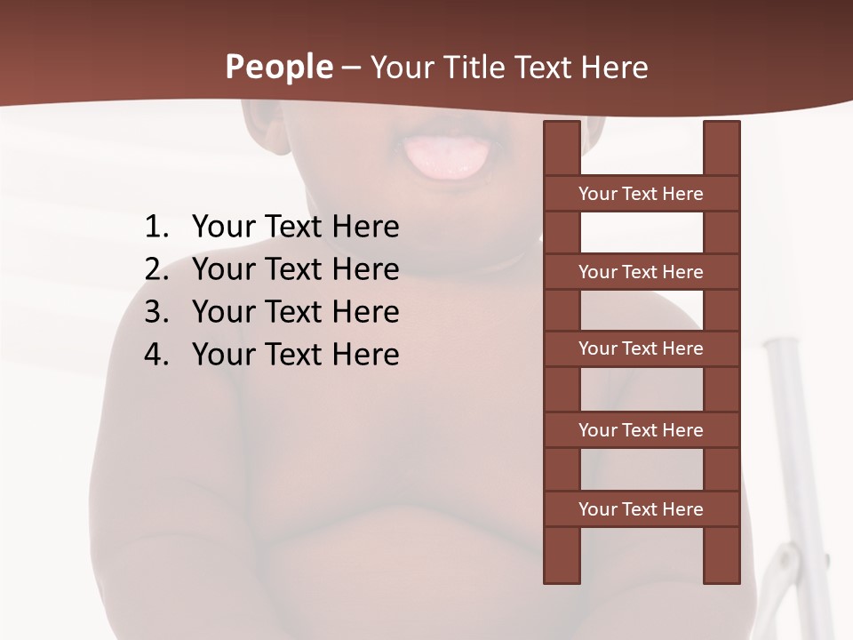 Afro American Beautiful Kid PowerPoint Template