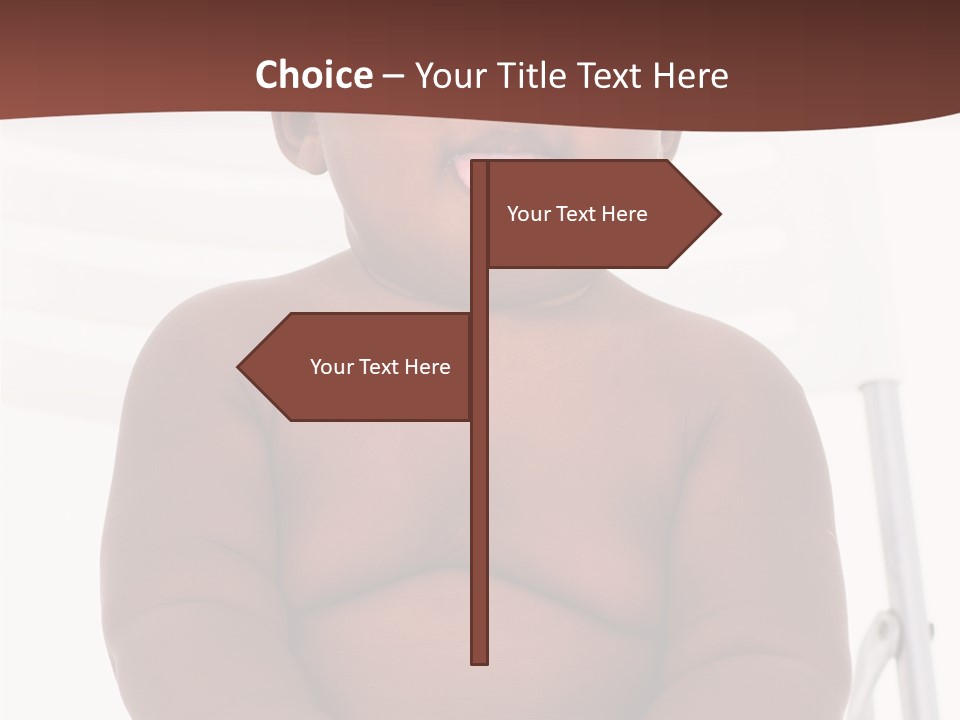 Afro American Beautiful Kid PowerPoint Template