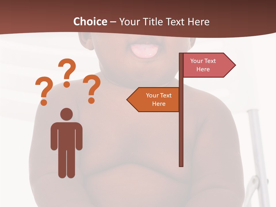 Afro American Beautiful Kid PowerPoint Template