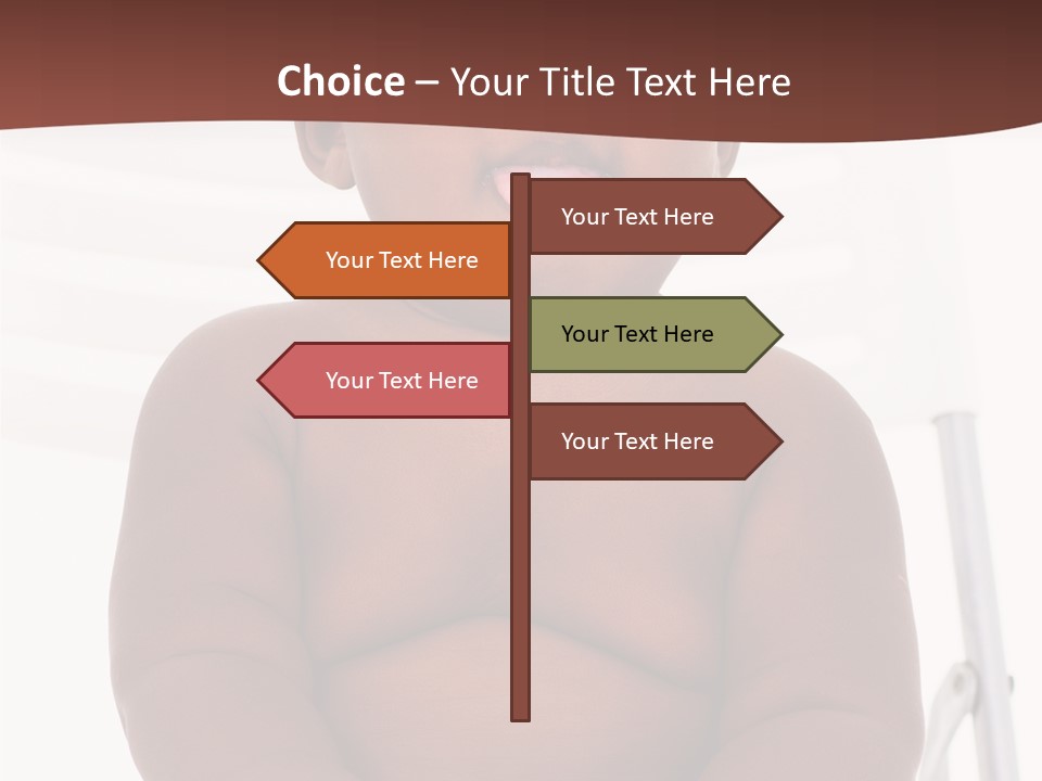 Afro American Beautiful Kid PowerPoint Template