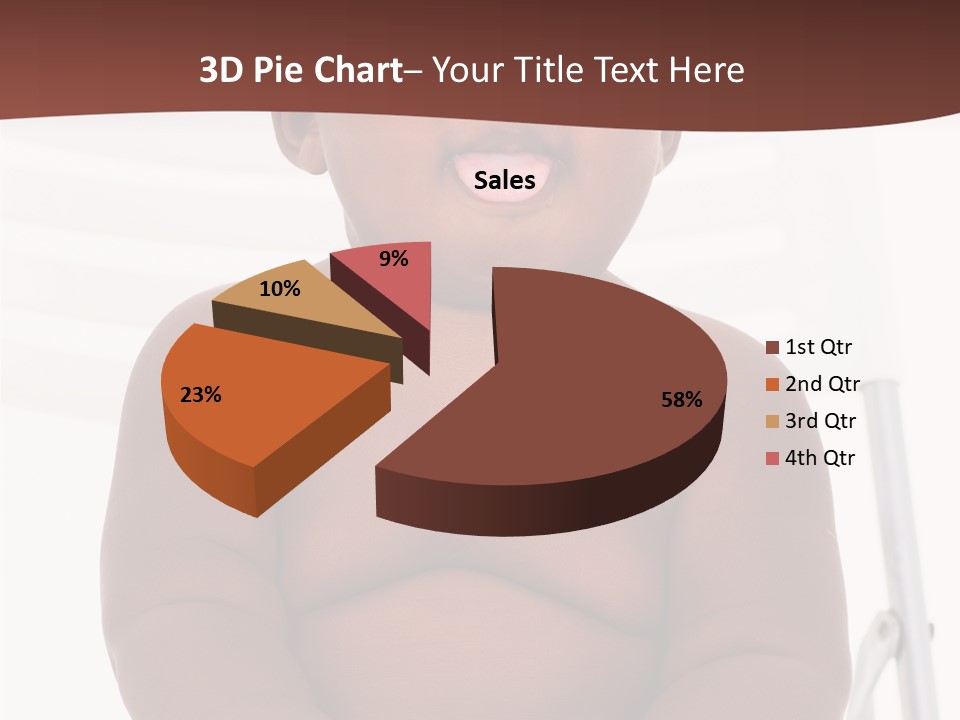 Afro American Beautiful Kid PowerPoint Template