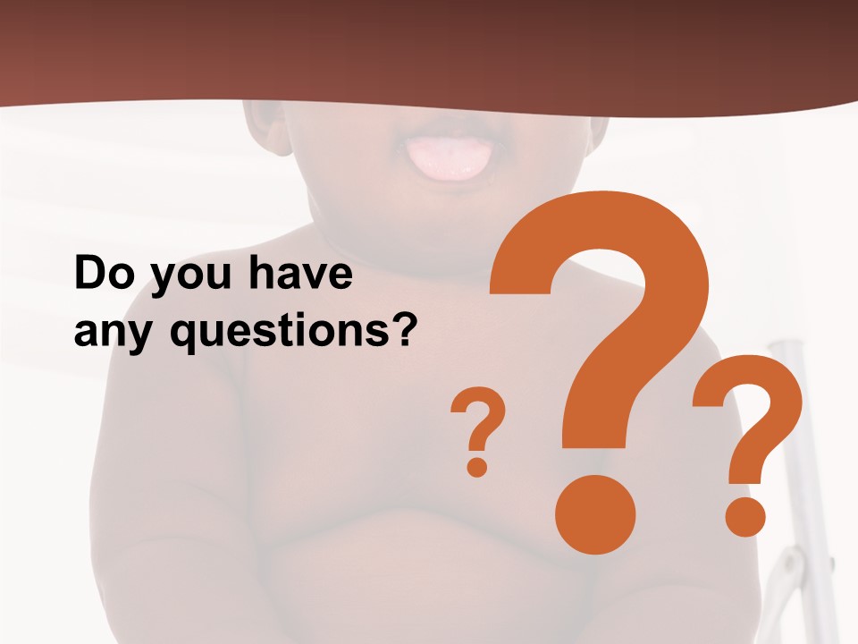 Afro American Beautiful Kid PowerPoint Template