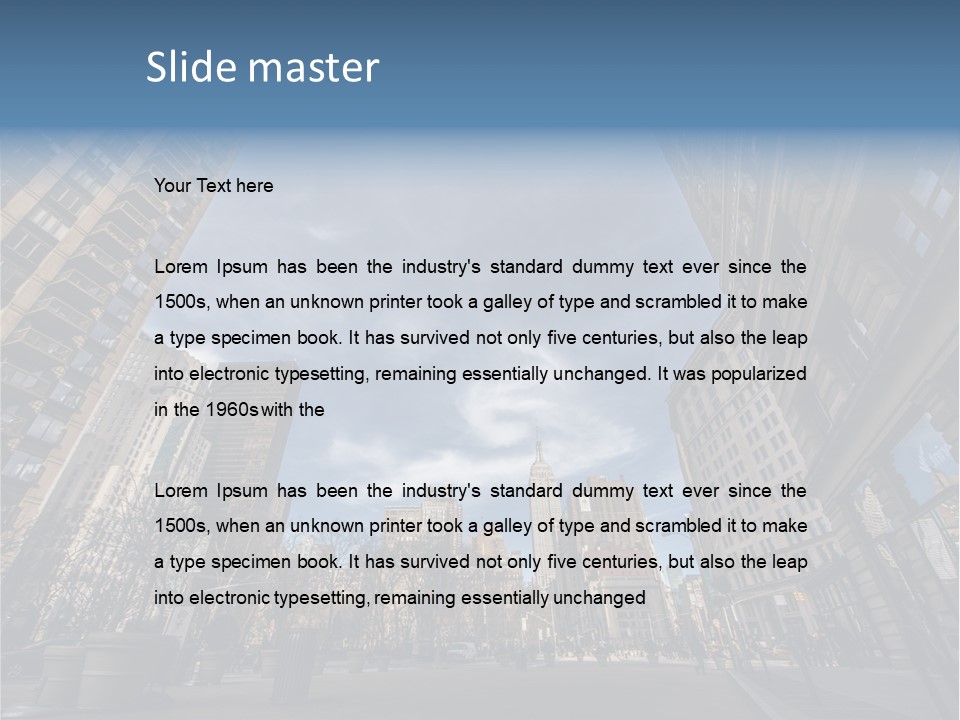 Empire State Outside Tourism PowerPoint Template