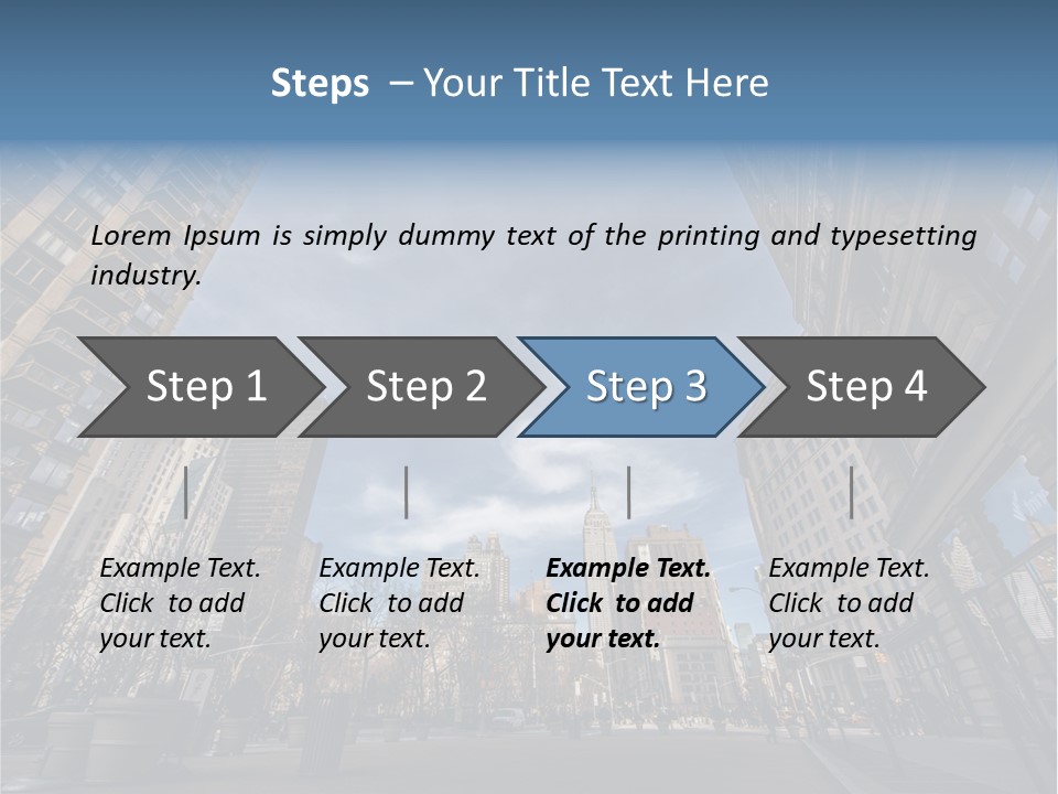 Empire State Outside Tourism PowerPoint Template