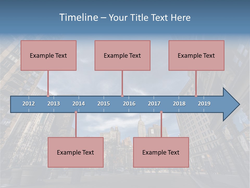 Empire State Outside Tourism PowerPoint Template