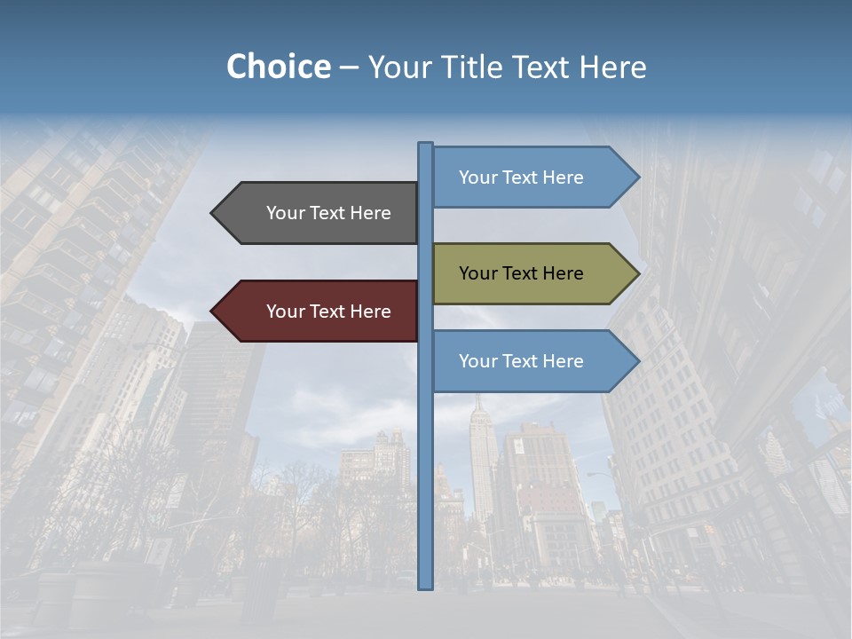 Empire State Outside Tourism PowerPoint Template