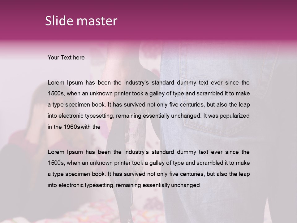 Problem Conflict Childhood PowerPoint Template