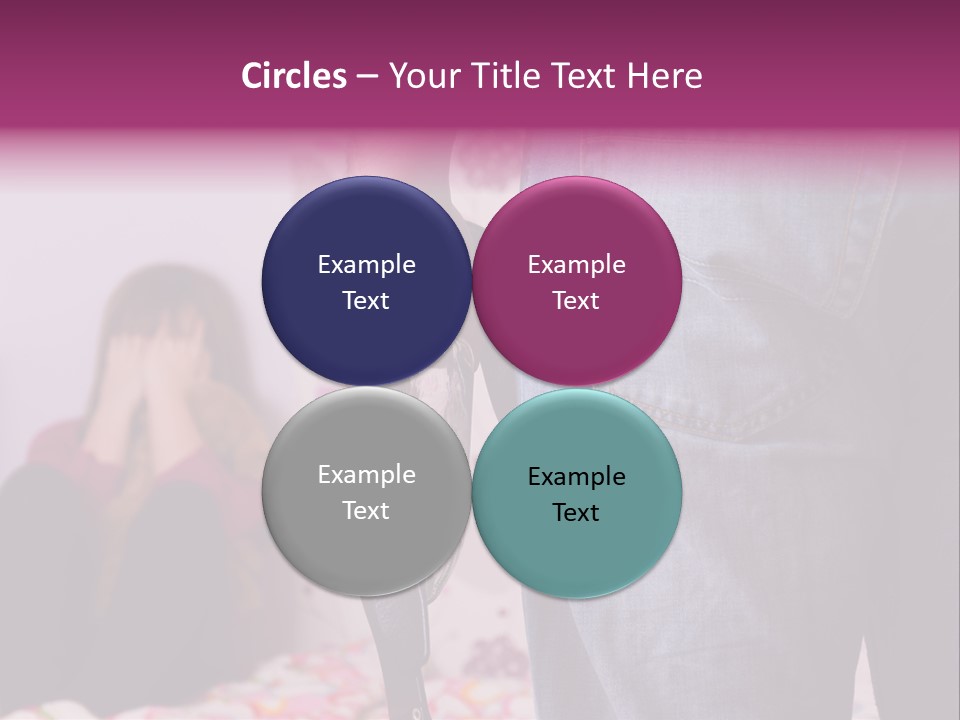 Problem Conflict Childhood PowerPoint Template