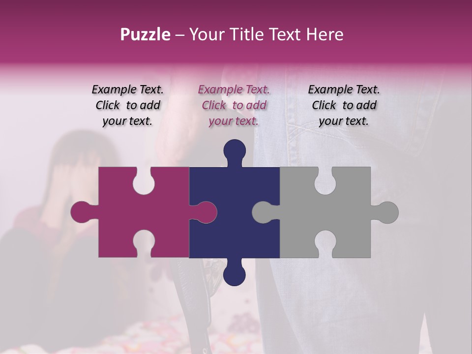 Problem Conflict Childhood PowerPoint Template