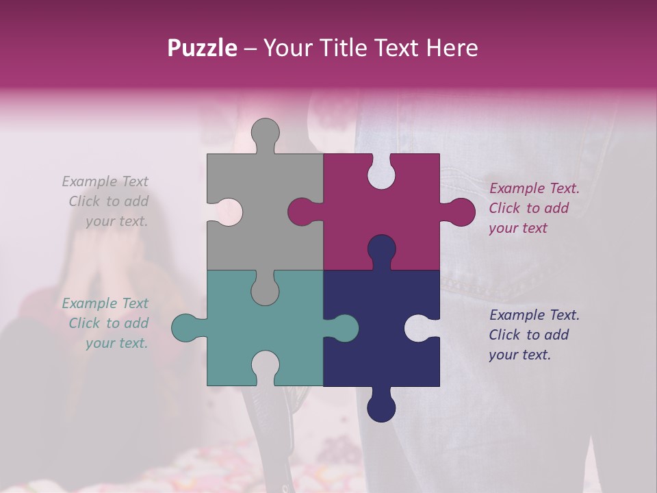 Problem Conflict Childhood PowerPoint Template