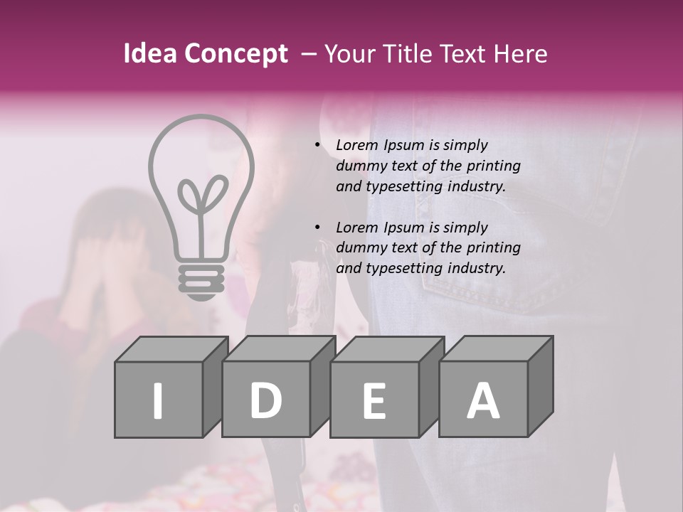 Problem Conflict Childhood PowerPoint Template