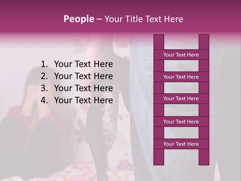 Problem Conflict Childhood PowerPoint Template