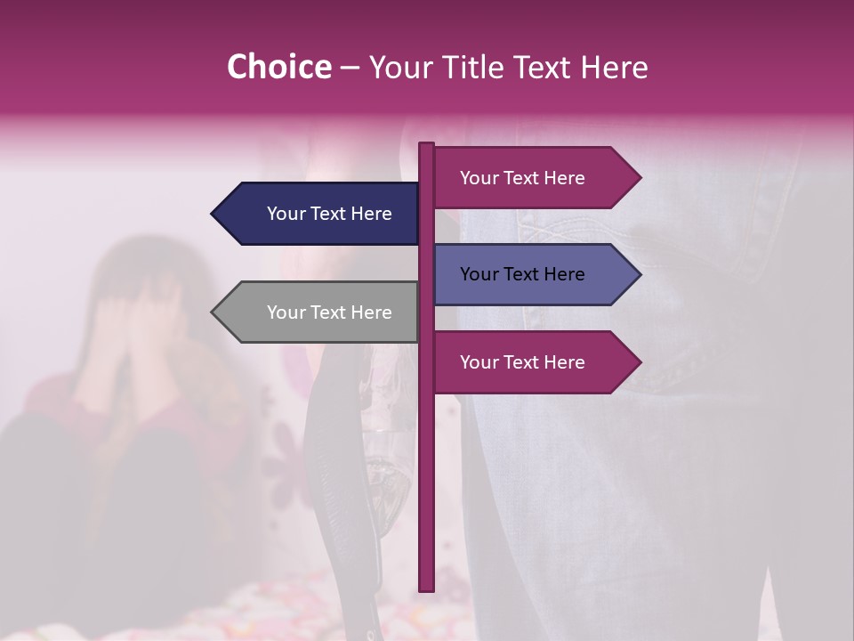 Problem Conflict Childhood PowerPoint Template