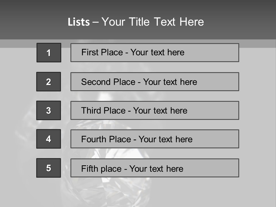 Crystal Millionaire Industry PowerPoint Template