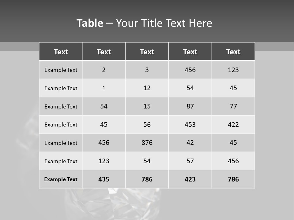 Crystal Millionaire Industry PowerPoint Template