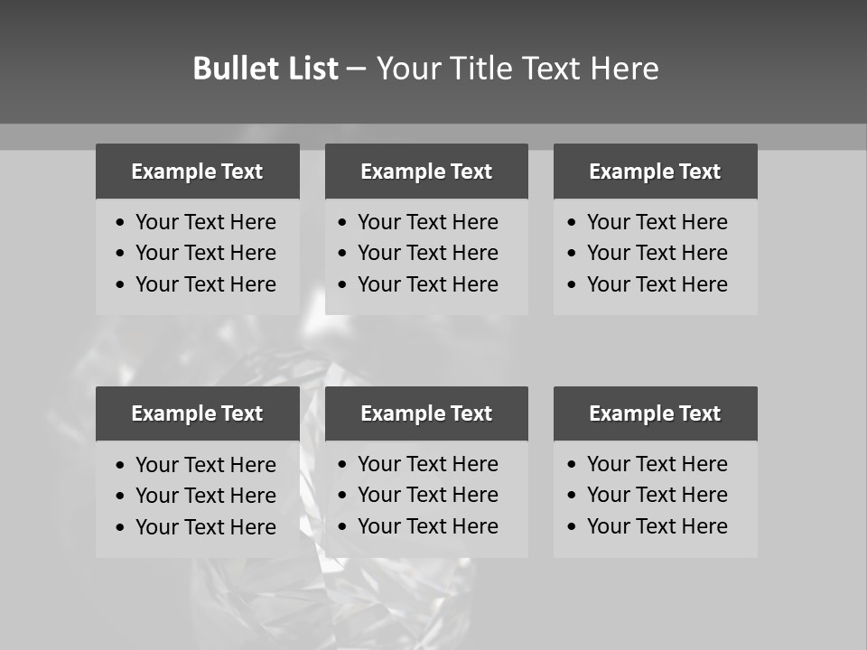 Crystal Millionaire Industry PowerPoint Template