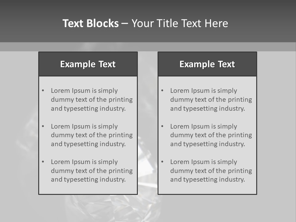 Crystal Millionaire Industry PowerPoint Template