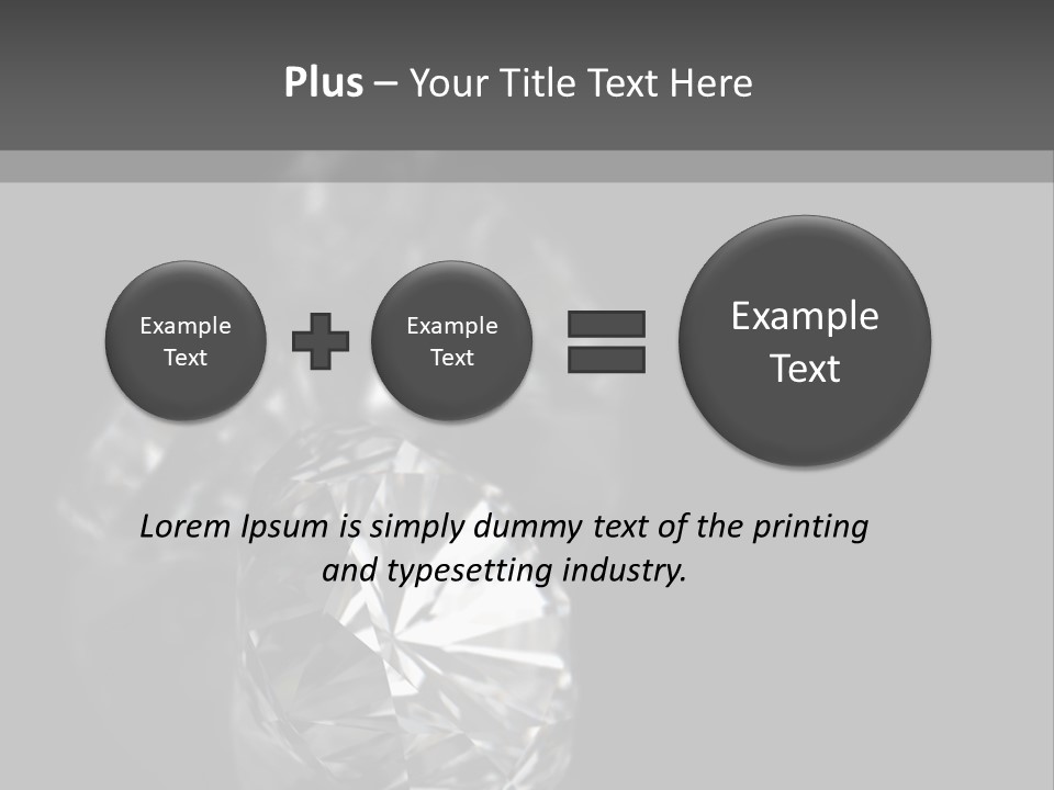 Crystal Millionaire Industry PowerPoint Template