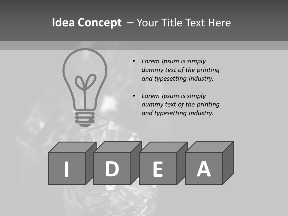 Crystal Millionaire Industry PowerPoint Template