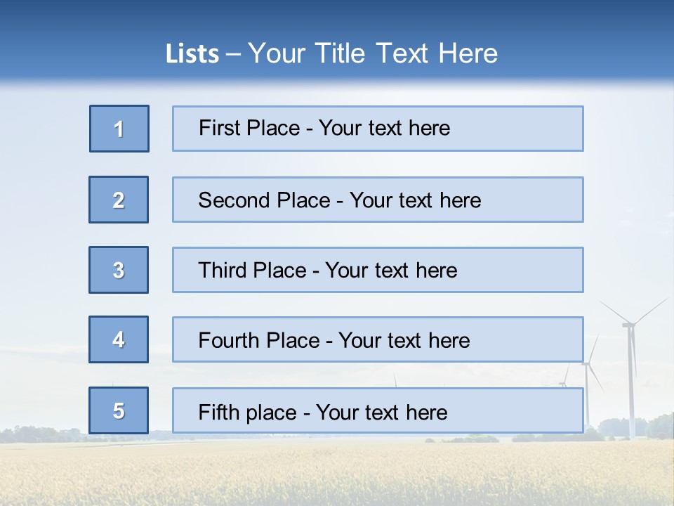 Electricity Alternative Renewable PowerPoint Template
