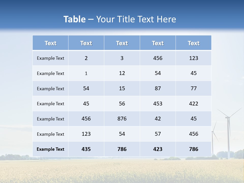 Electricity Alternative Renewable PowerPoint Template