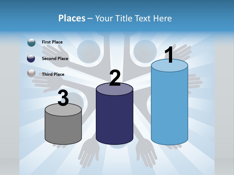 Beam Hands Five PowerPoint Template