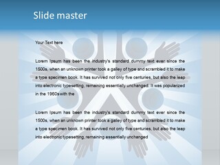 Beam Hands Five PowerPoint Template