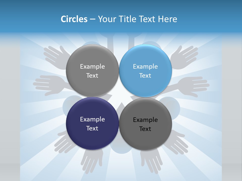 Beam Hands Five PowerPoint Template