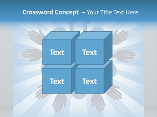 Beam Hands Five PowerPoint Template