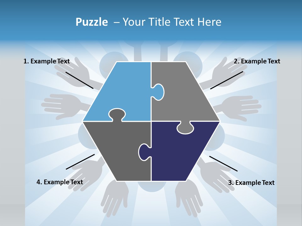 Beam Hands Five PowerPoint Template