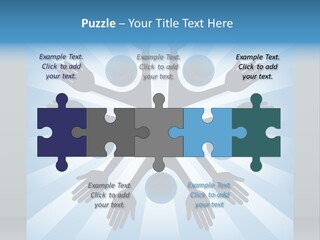 Beam Hands Five PowerPoint Template