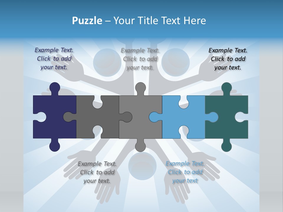 Beam Hands Five PowerPoint Template