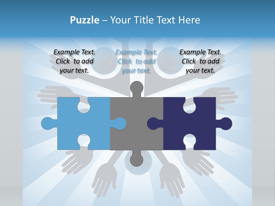 Beam Hands Five PowerPoint Template