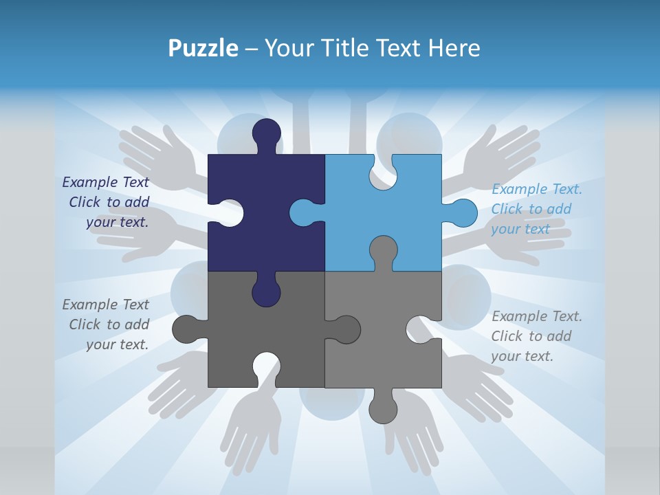 Beam Hands Five PowerPoint Template