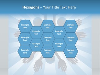 Beam Hands Five PowerPoint Template